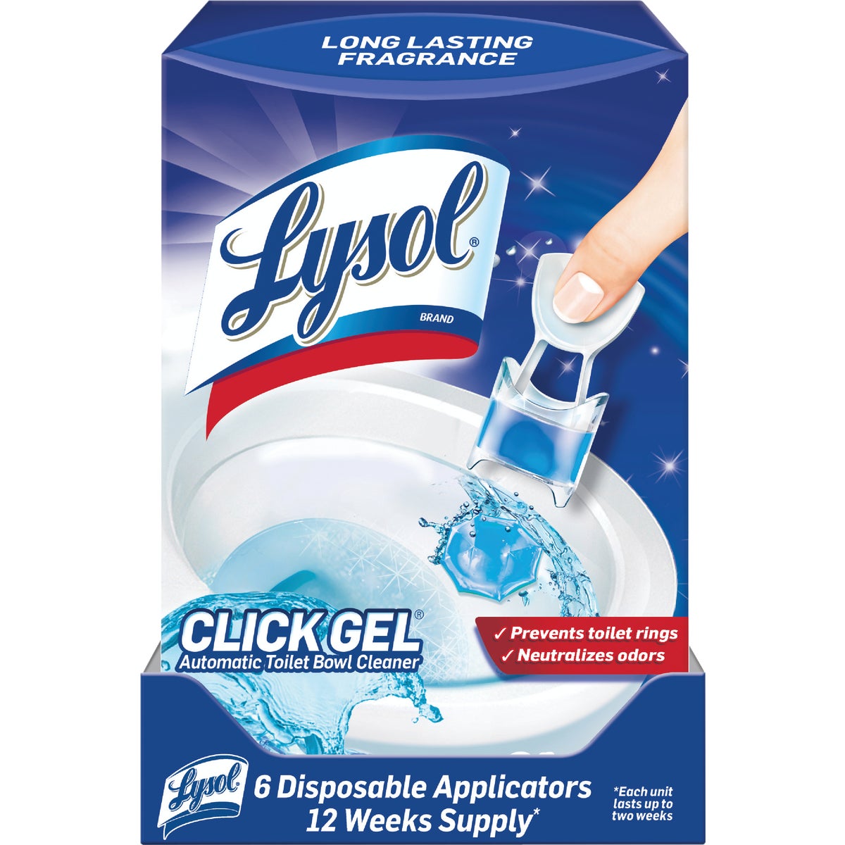 Lysol Click Gel Ocean Fresh Automatic Toilet Bowl Cleaner (6-Pack)