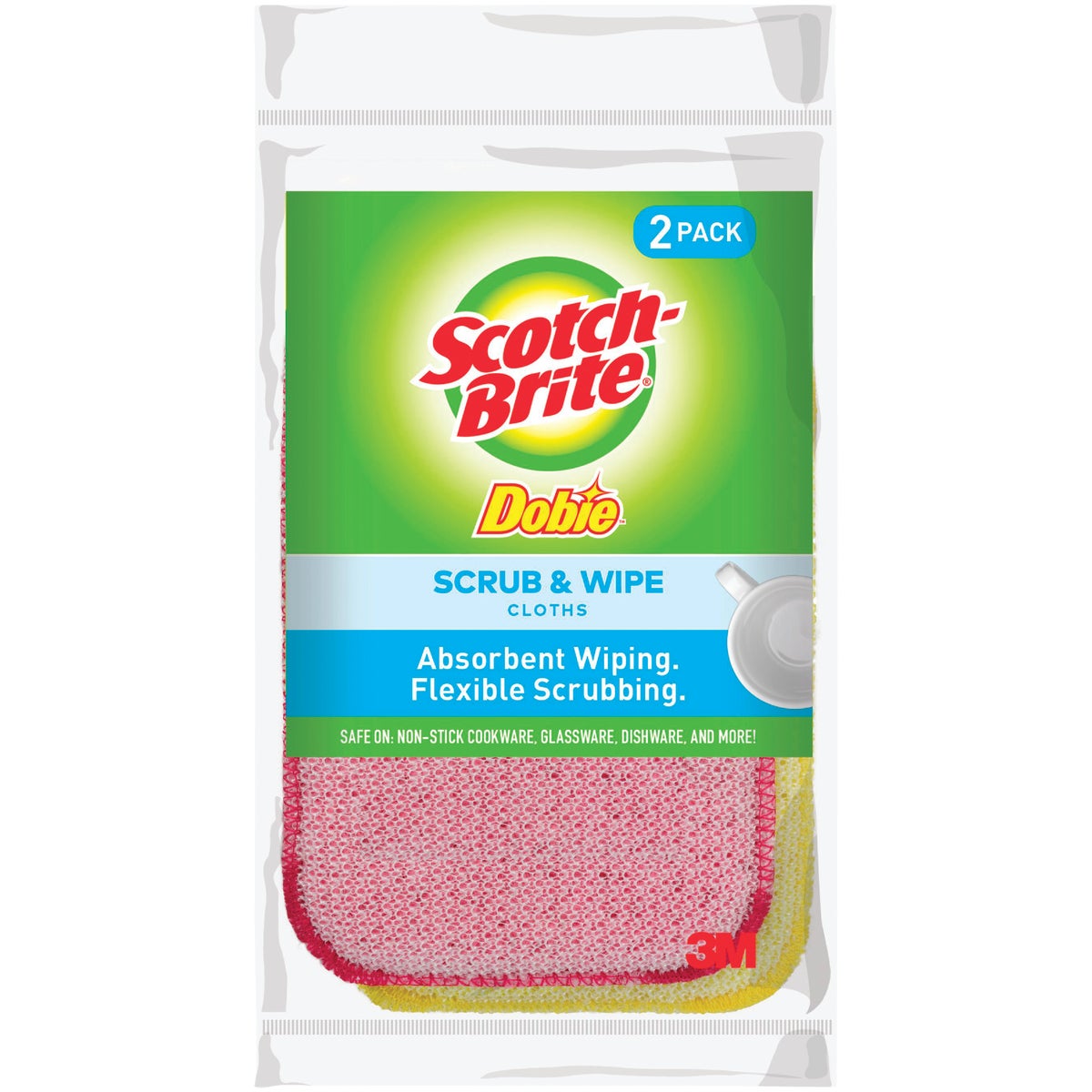 Scotch-Brite Dobie Scrub & Wipe Cloth (2-Count)