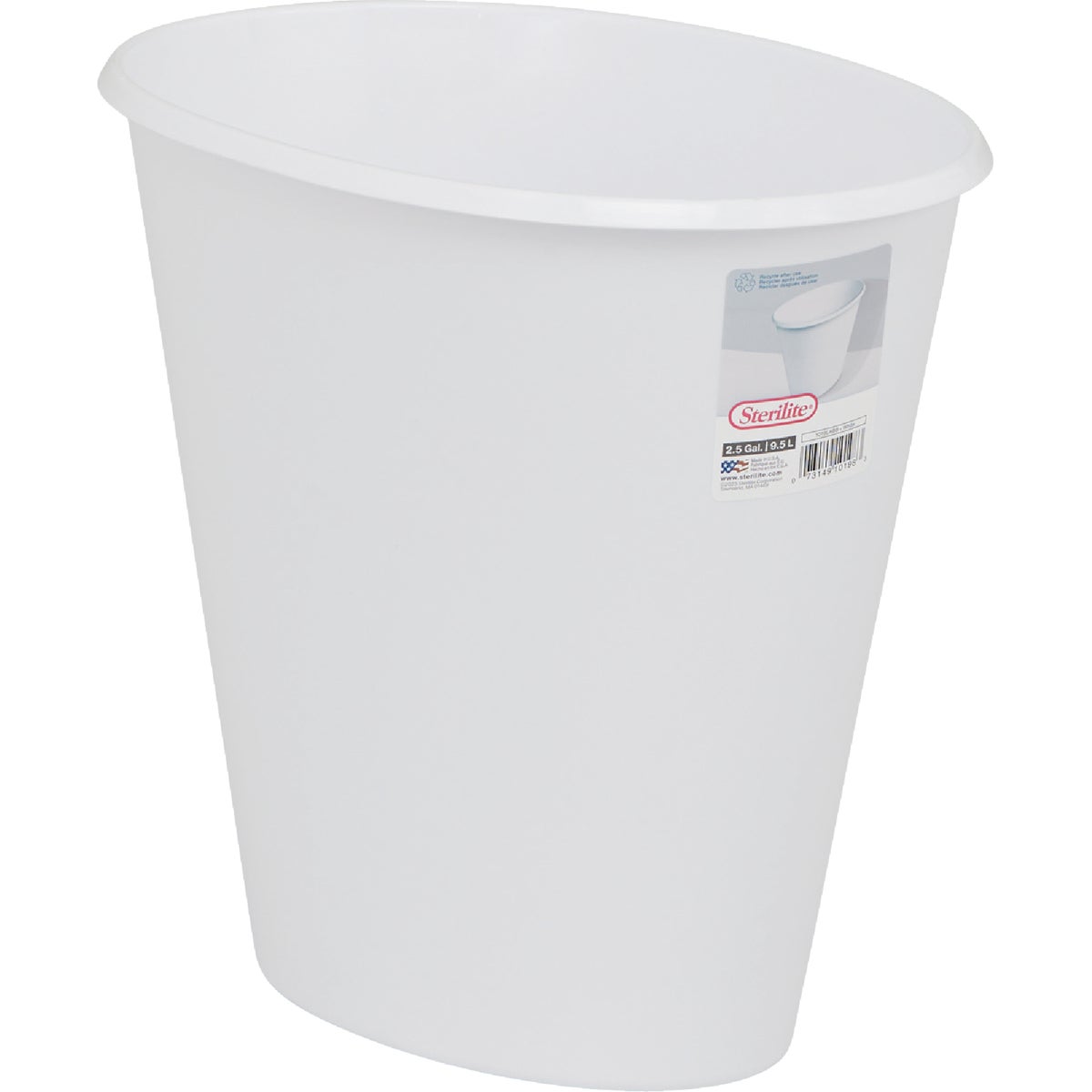 Sterilite 2.5 Gallon Wastebasket