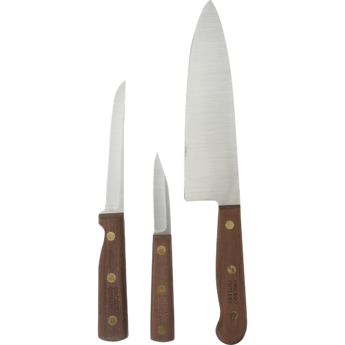 Chicago Cutlery Walnut Tradition Kitchen Knife Set (3-Piece)