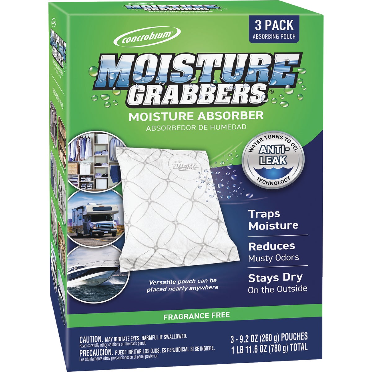 Concrobium Moisture Grabbers 27.6 Oz. Humidity Absorbing Pouch (3-Count)