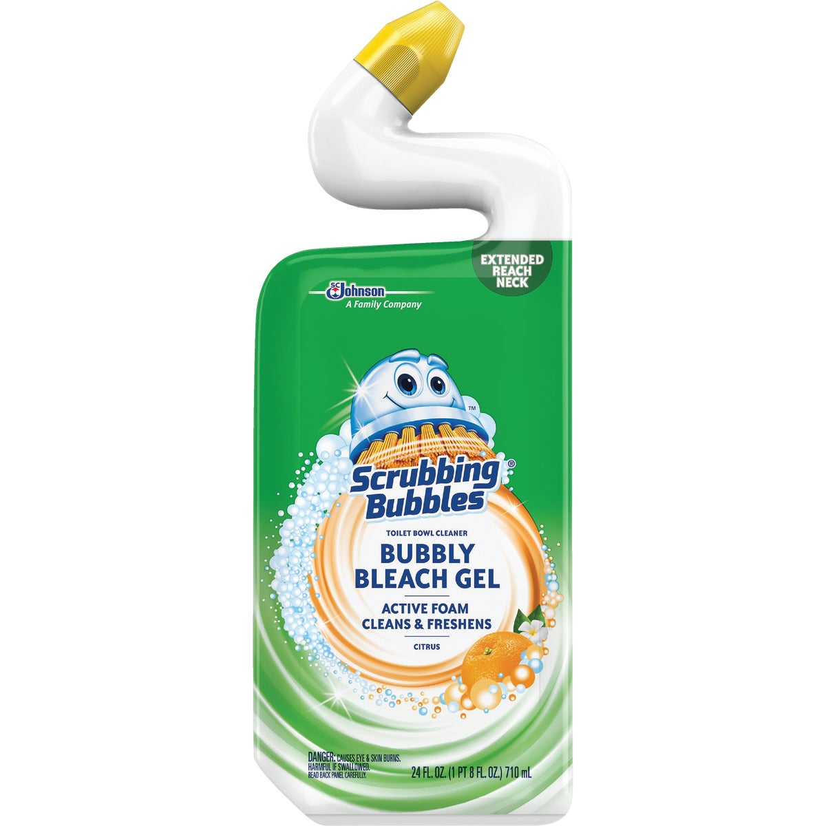 Scrubbing Bubbles 24 Oz. Citrus Foaming Bleach Gel Toilet Bowl Cleaner