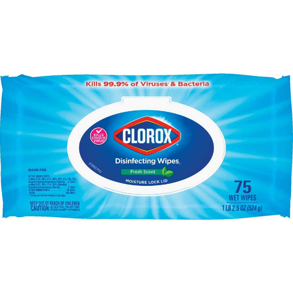 Clorox Fresh Scent Disinfecting Cleaning Wipes Flexpack (75-Count)