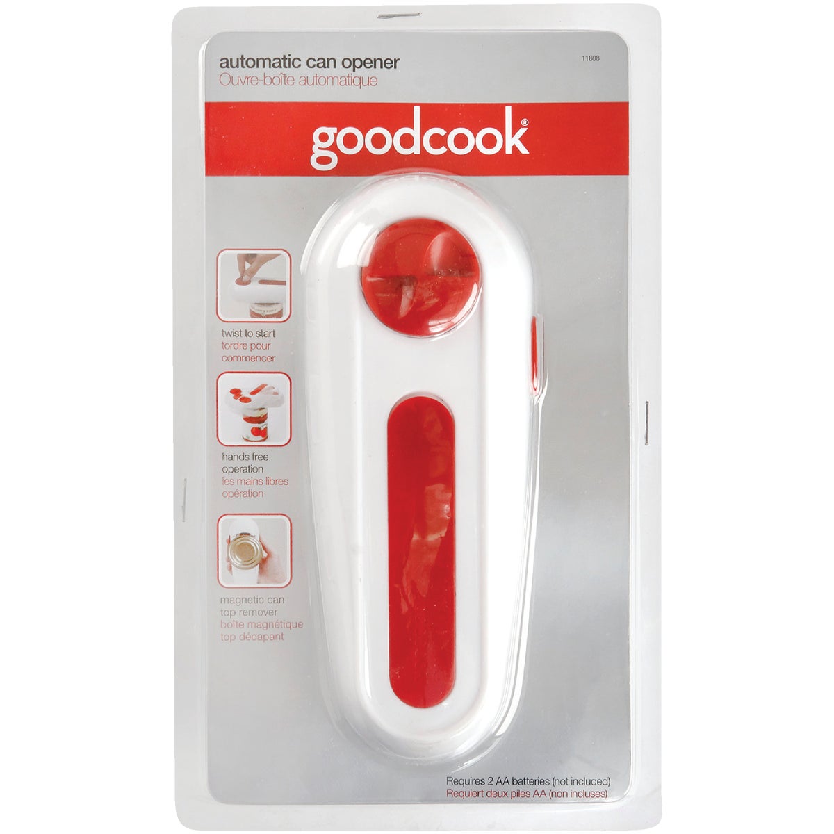 Goodcook Red Automatic Handheld Can Opener