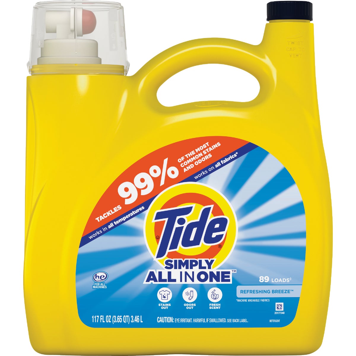 Tide Simply Clean & Fresh 128 Oz. 89 Load High Efficiency Liquid Laundry Detergent