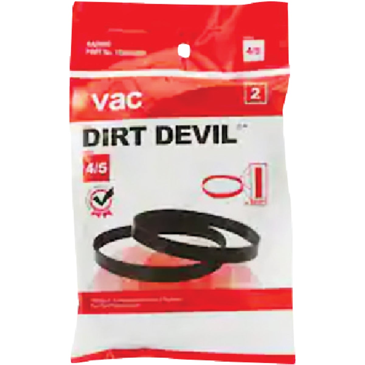 Dirt Devil Style 4/5 Vacuum Cleaner Belt (2-Pack)