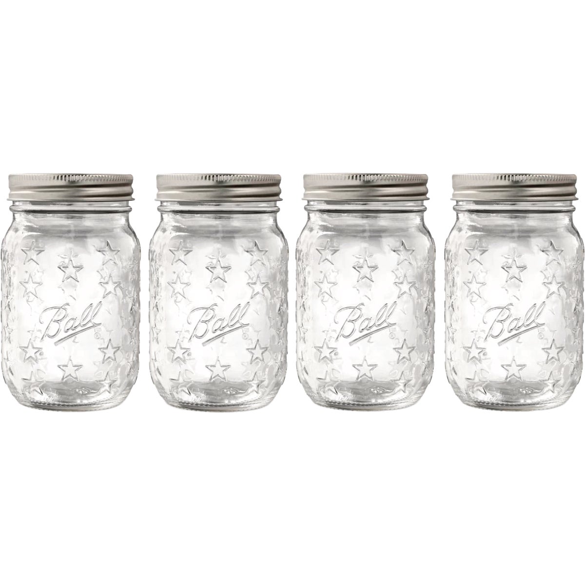 Ball 16 Oz. Limited Edition Americana Regular Mouth Pint Mason Jar (4-Pack)