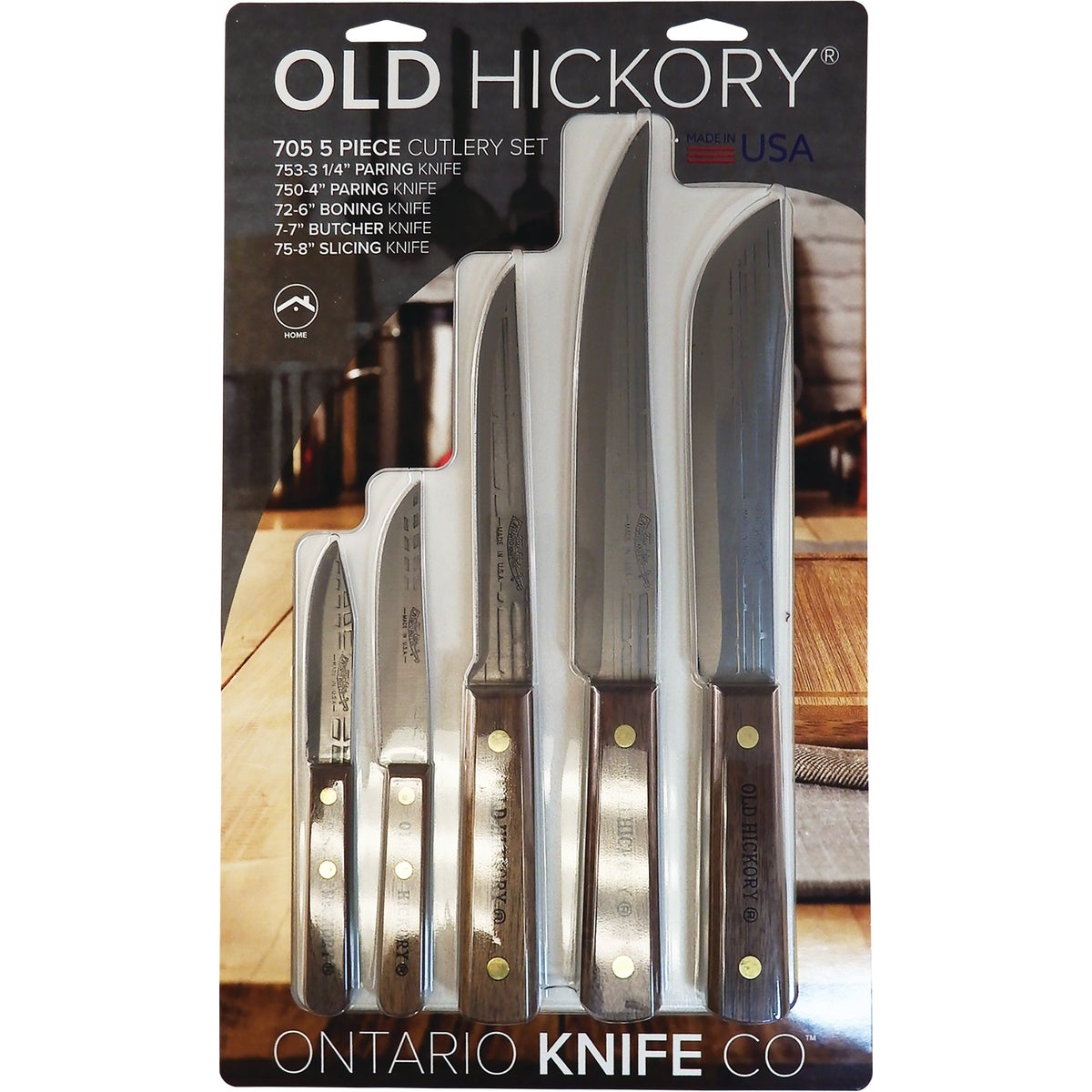 Old Hickory Cutlery Knife Set (5-Piece)