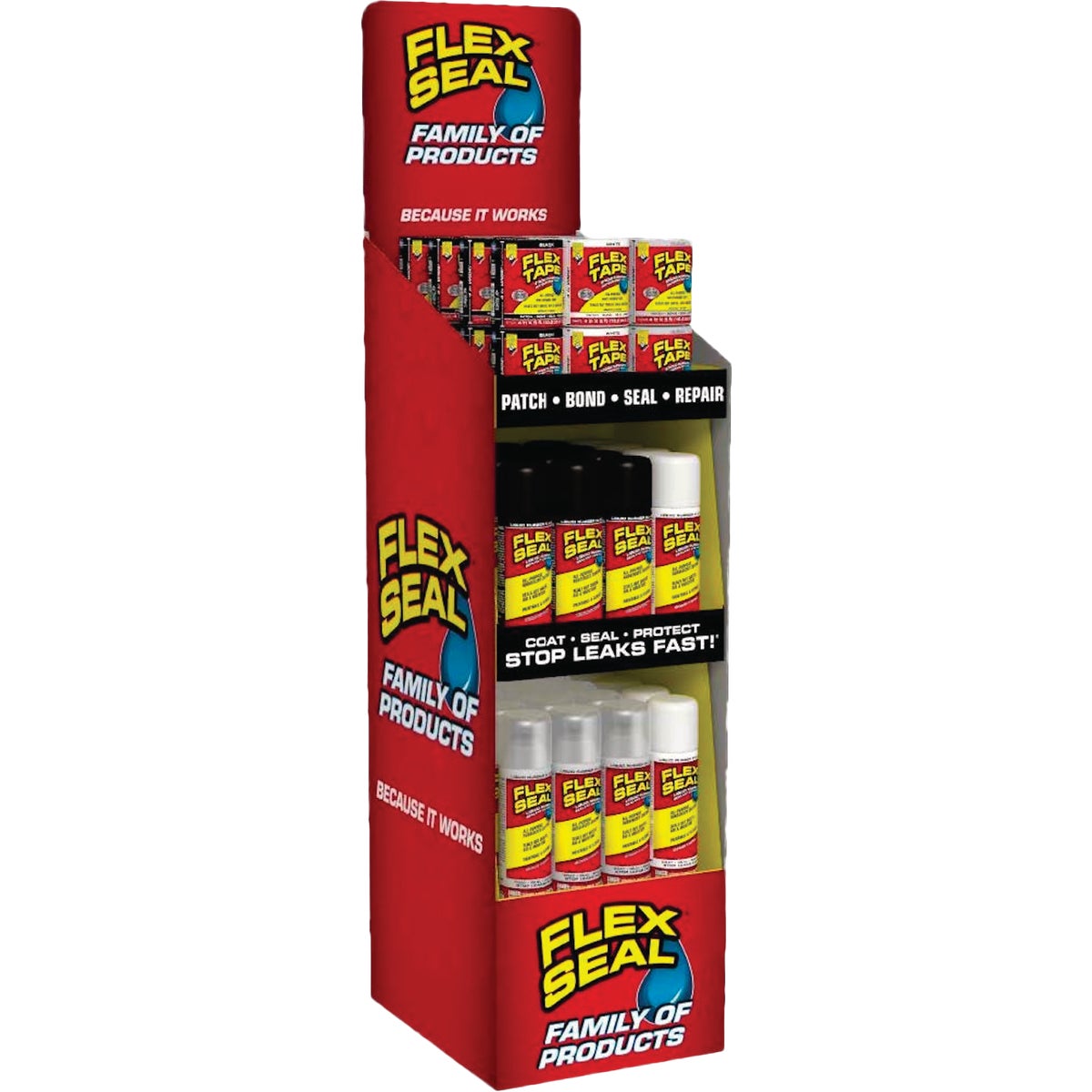 Flex Seal/Flex Tape Mixed Product Narrow Tower Display (64-Piece)