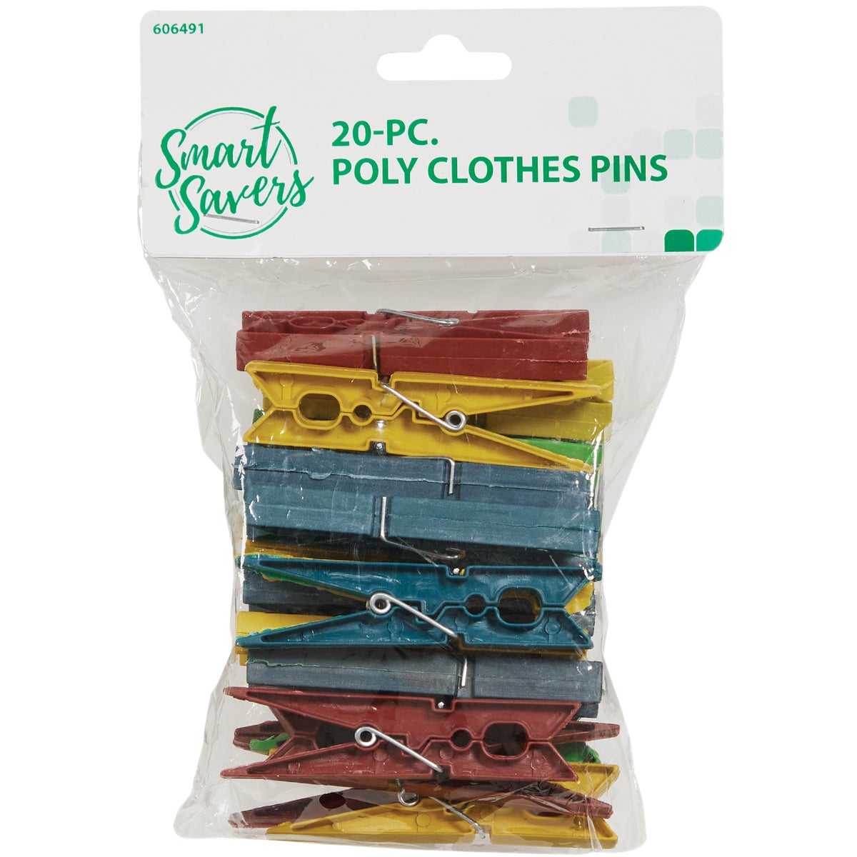 Smart Savers Spring Poly Clothespins (20-Pack)