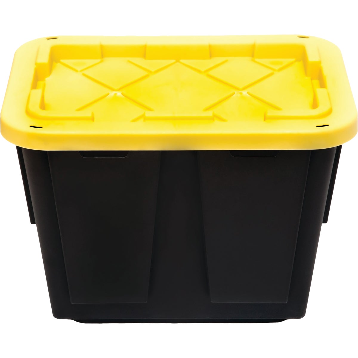 Greenmade 12 Gal. Black/Yellow Pro Box Storage Tote