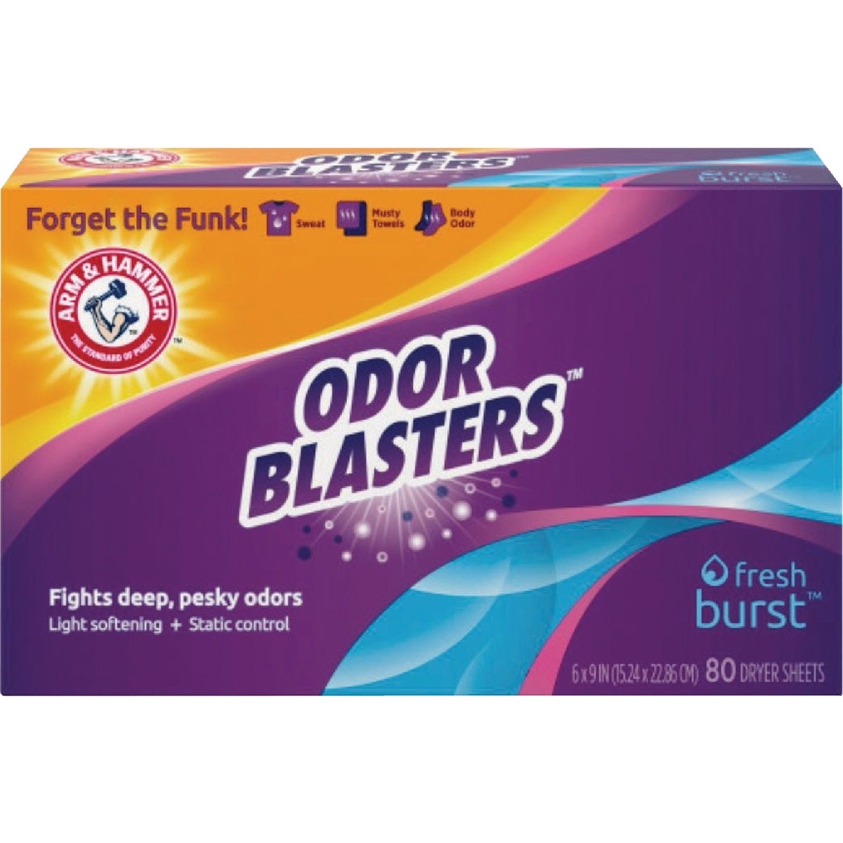 Arm & Hammer Odor Blasters Fresh Burst Dryer Sheets (80-Count)