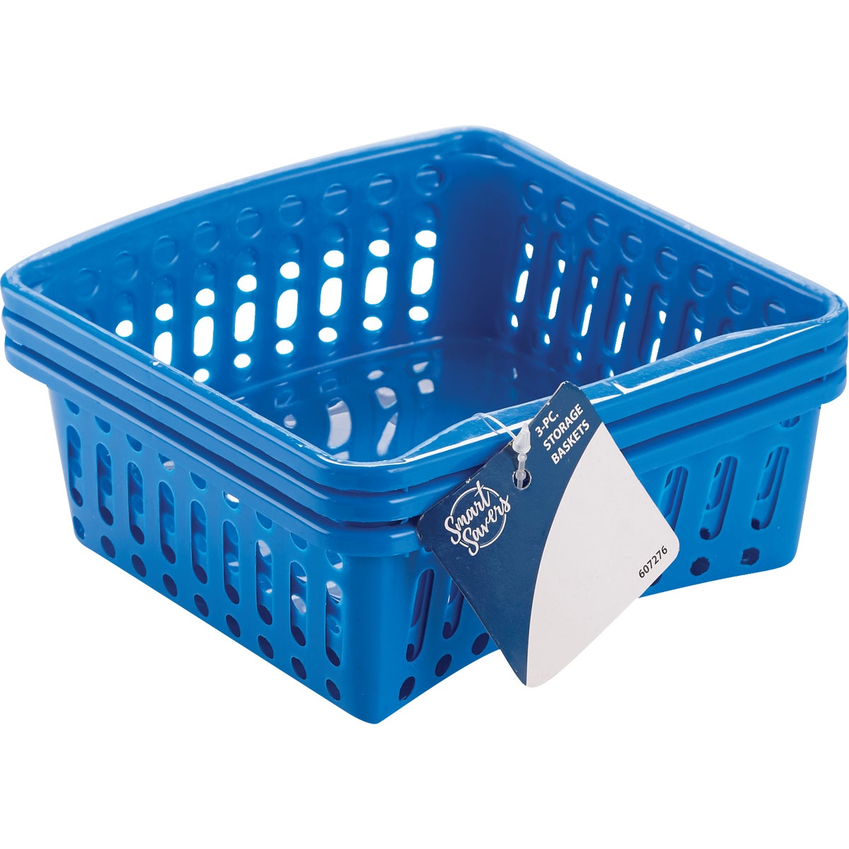 Smart Savers 5 In. W. x 2-1/3 In. H. x 6-1/2 In. L. Plastic Storage Basket (3-Pack)