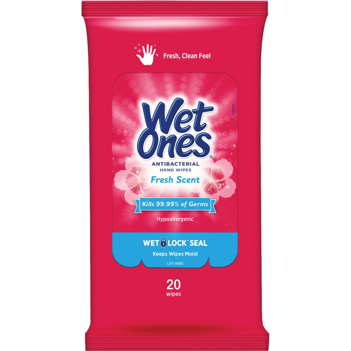 Wet Ones Fresh Scent Antibacterial Disinfectant Individual Hand Cleaning Wipes (20-Count)