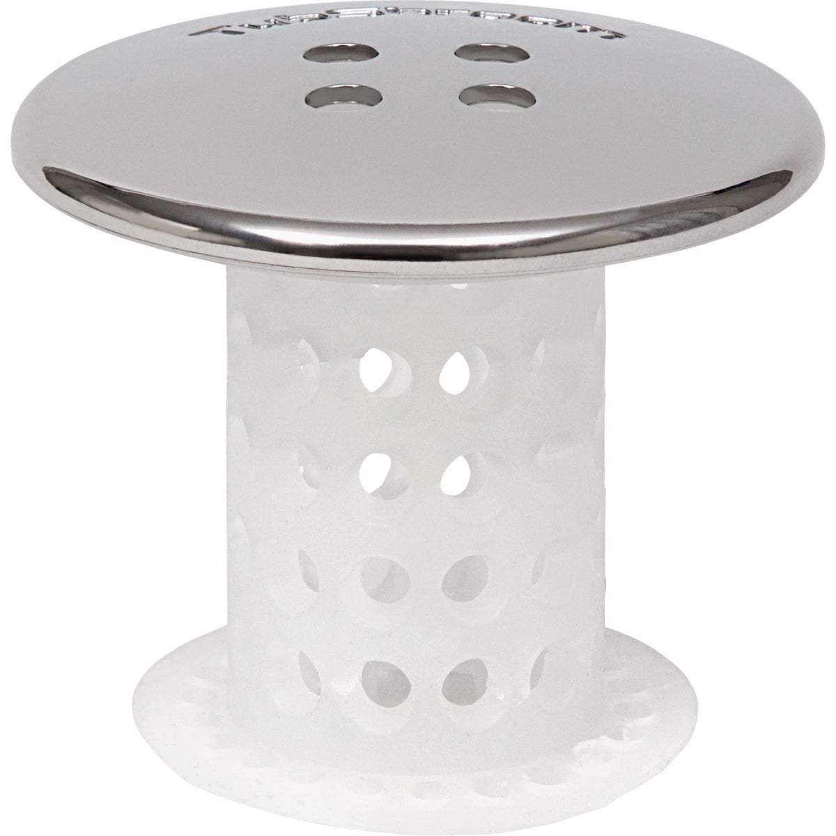 TubShroom Chrome Edition 1.75 In. Chrome Plastic No Clog Drain Stopper