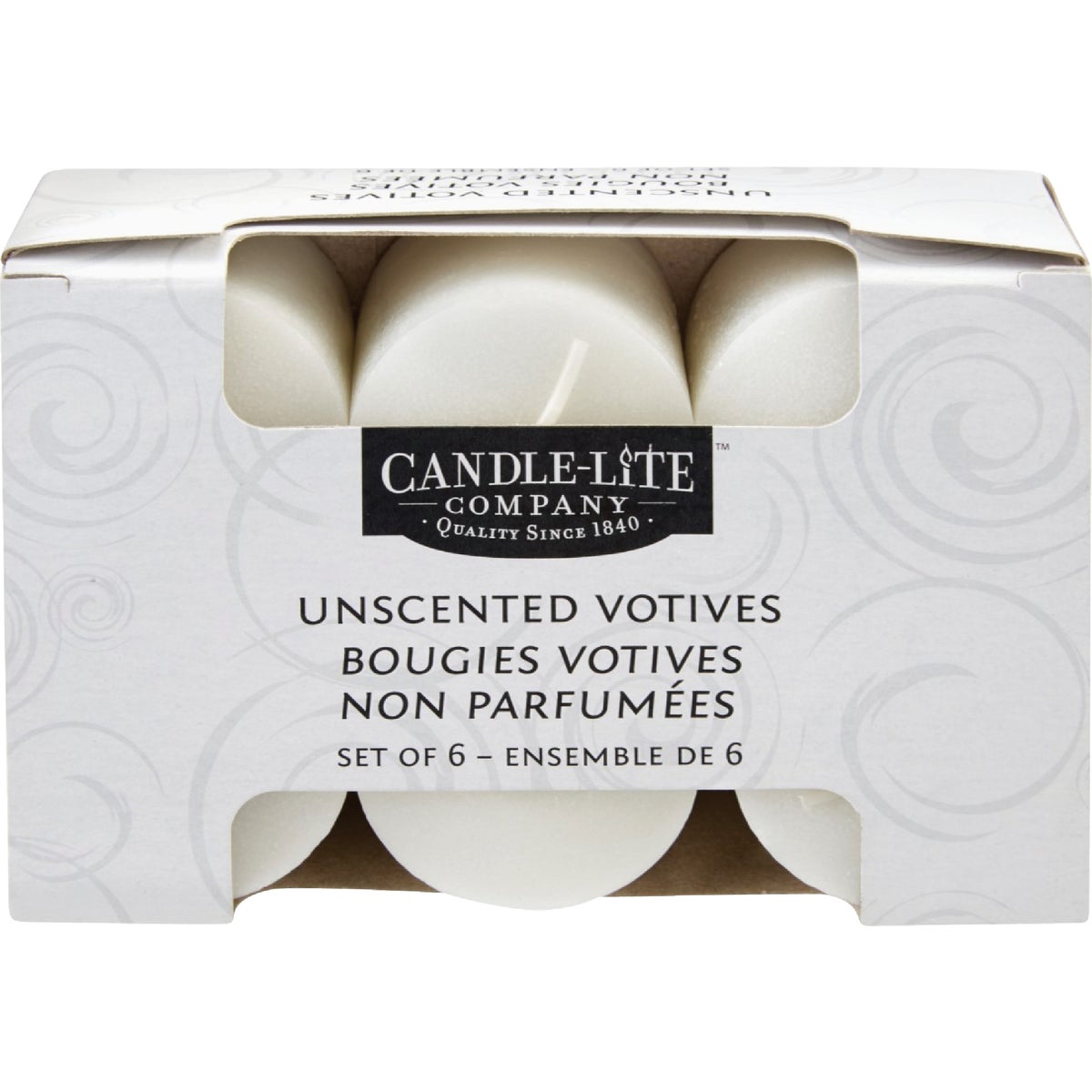 Candle-Lite White Unscented Votive Candle (6-Count)