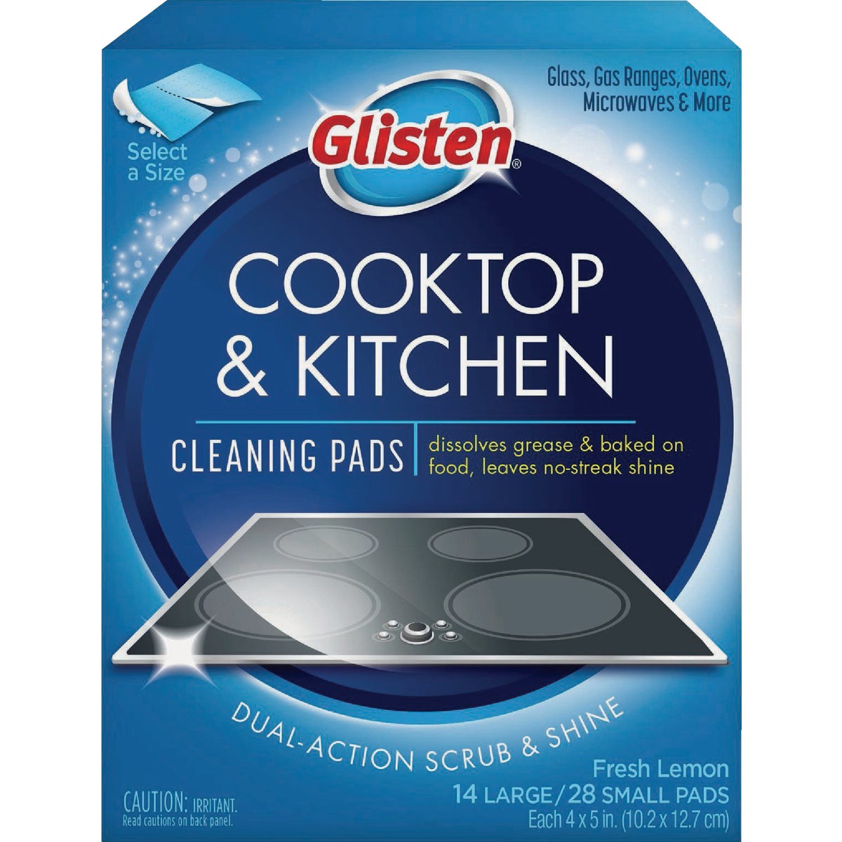 Glisten Cooktop & Kitchen Cleaning Pads (14-Count)