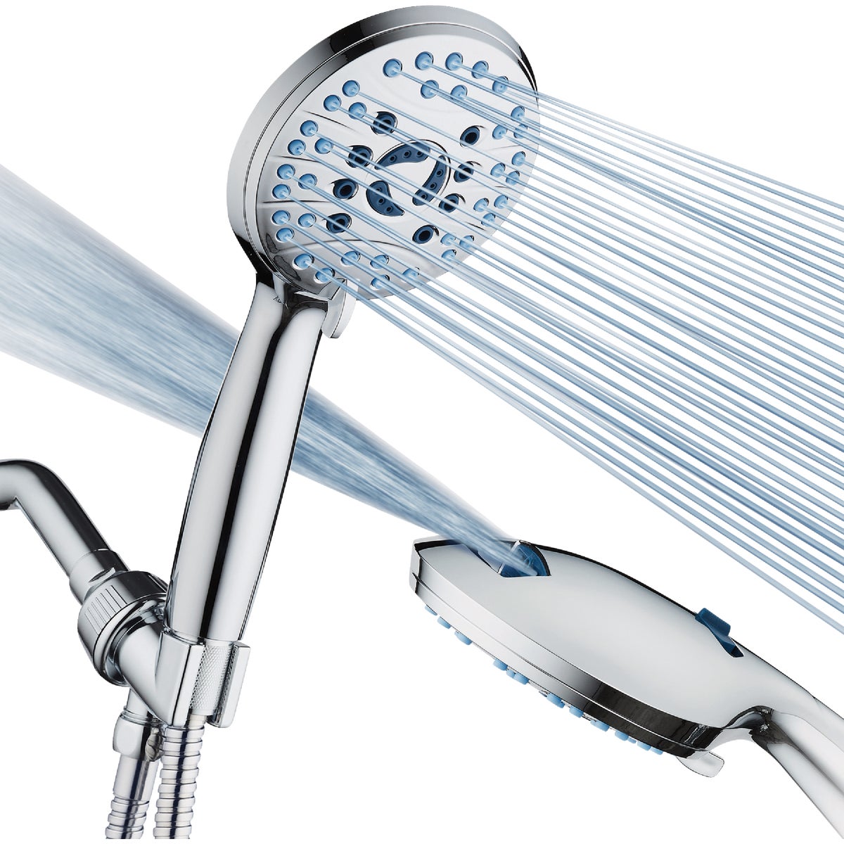 AquaCare Chrome 8-Setting Handheld Shower Head