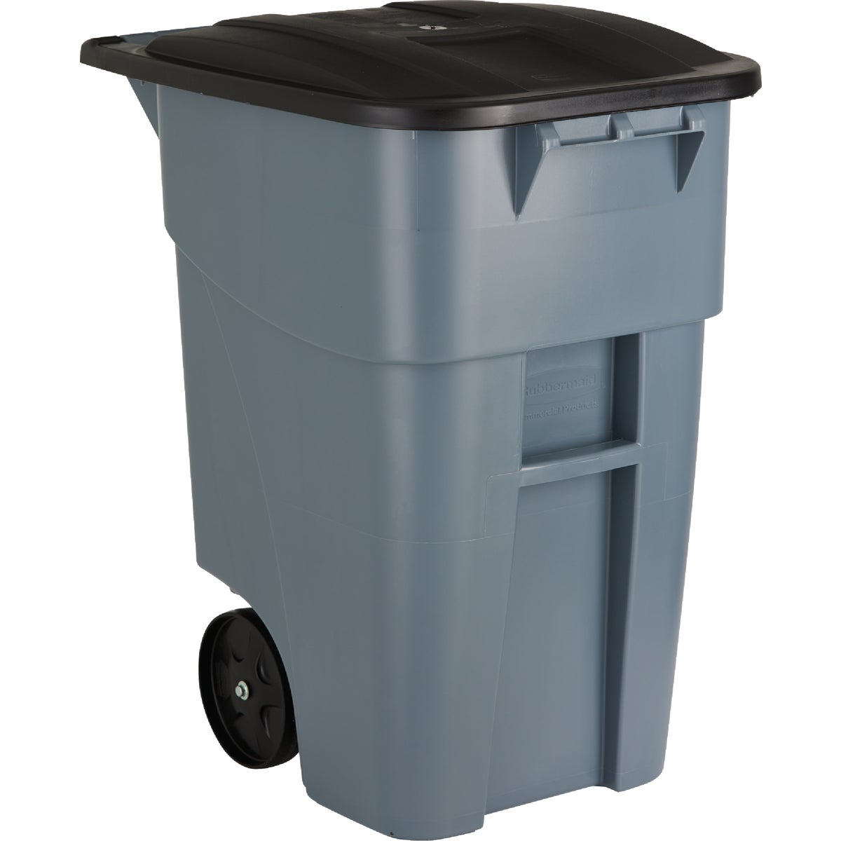 Rubbermaid 50 Gal. Plastic Trash Can With Lid