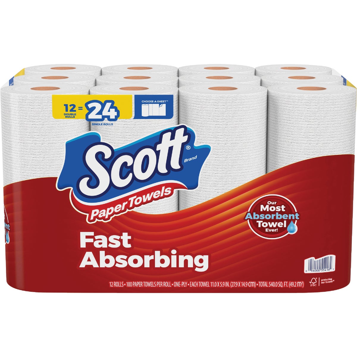 Scott Choose-A-Sheet Paper Towels (12 Mega Rolls)