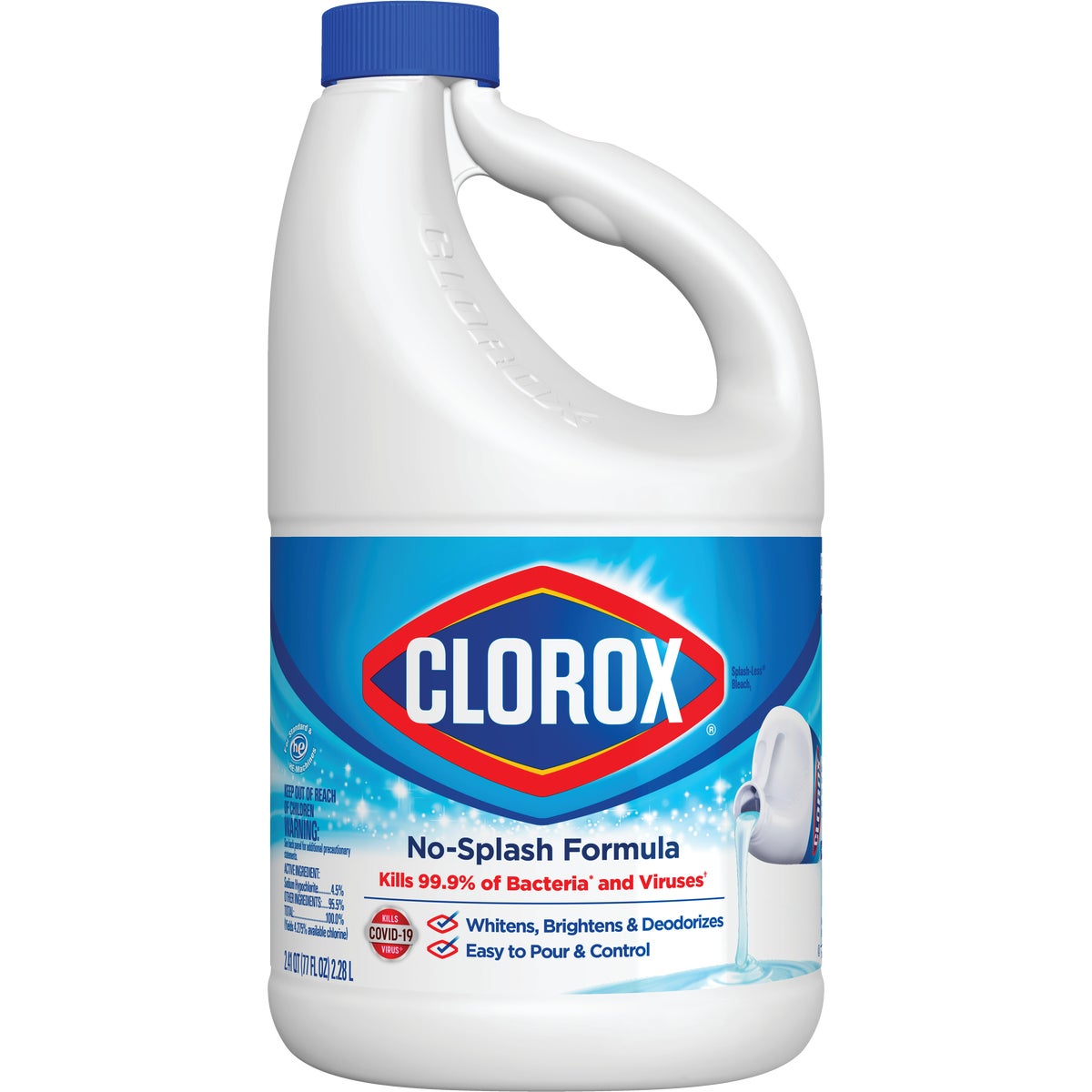 Clorox 77 Oz. Concentrated Splash-Less Liquid Bleach