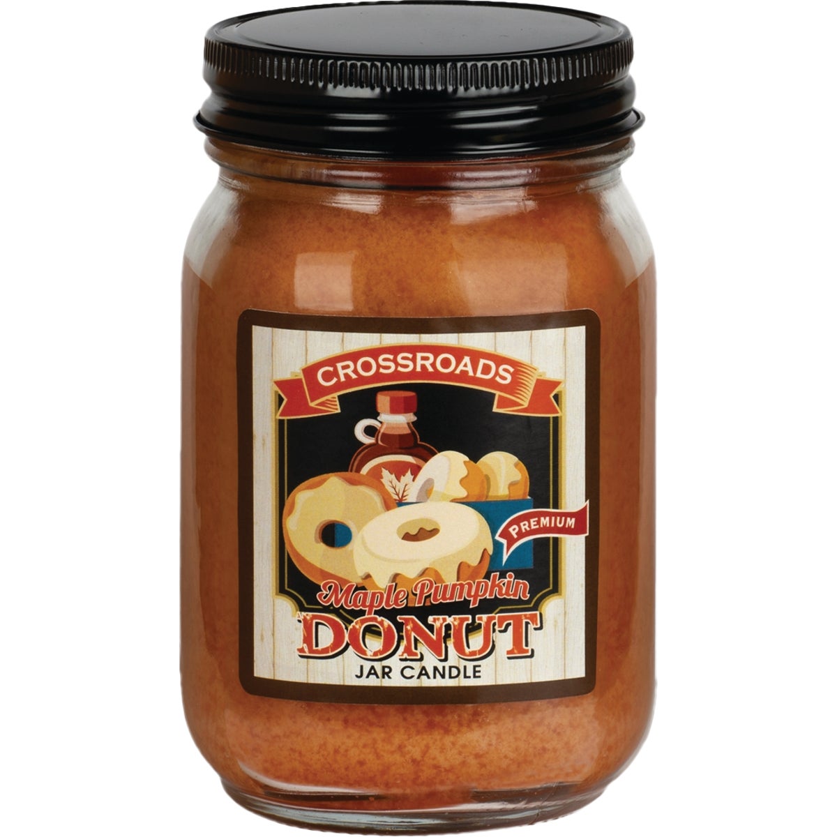 Crossroads Original Designs 12 Oz. Jar Candle, Maple Pumpkin Donut