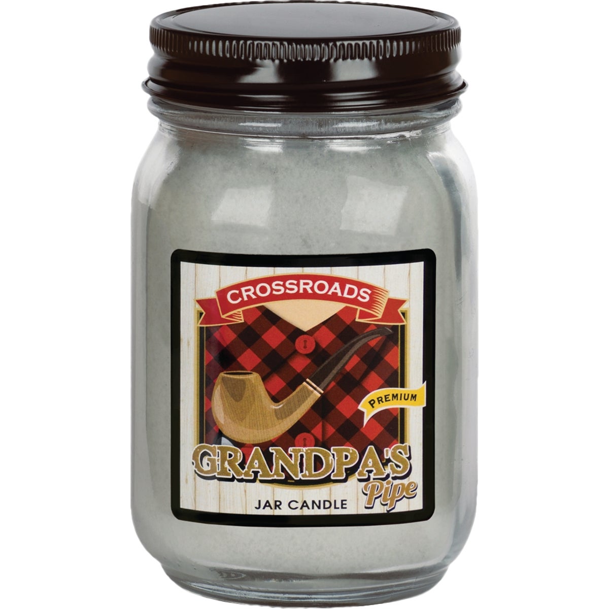 Crossroads Original Designs 12 Oz. Jar Candle, Grandpa's Pipe