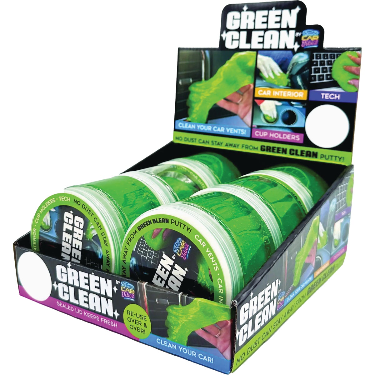 Car Vibez Green Clean Putty