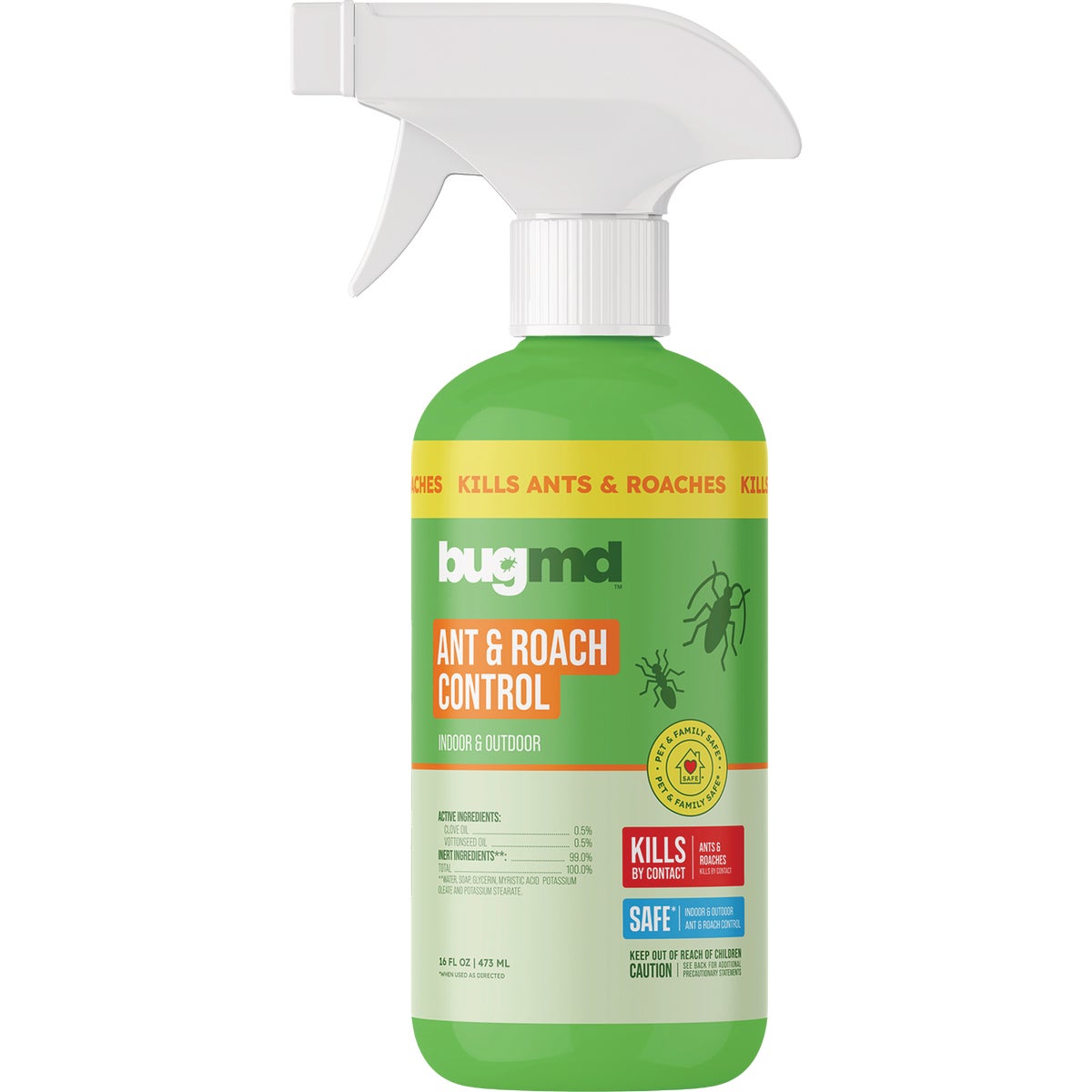 BugMD 16 Oz. Trigger Spray Ant & Roach Control Insect Repellent