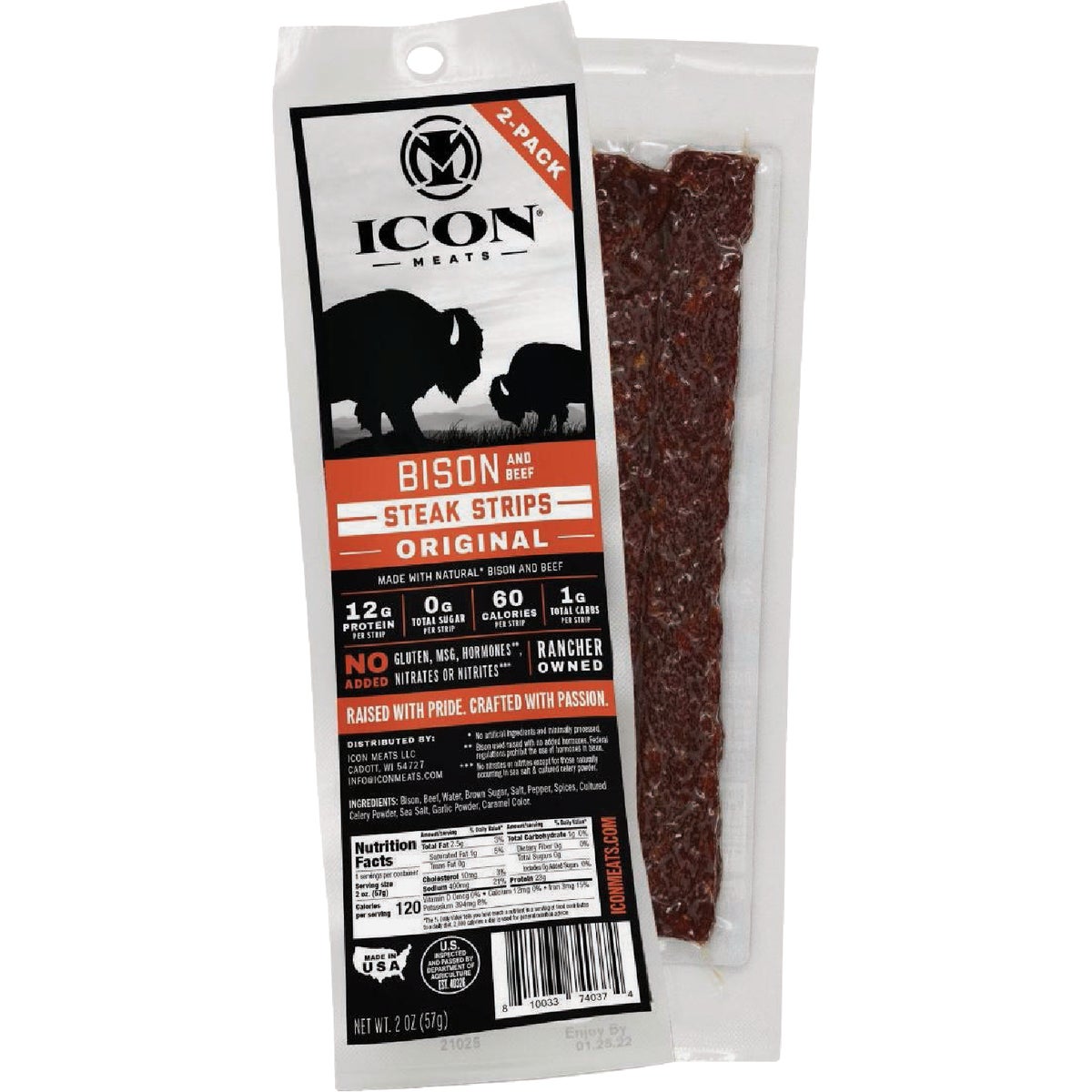 Icon 2 Oz. Original Bison Steak Strip
