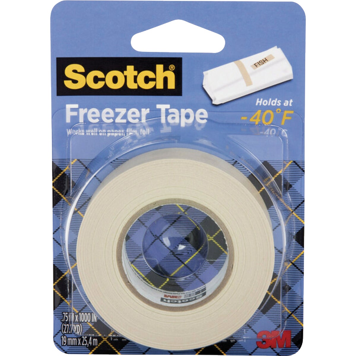 Scotch Freezer Tape, 0.75 In. x 1000 In., 1 Roll/Pack