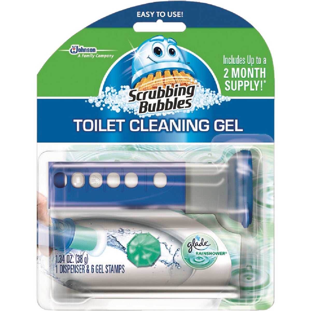 Scrubbing Bubbles Toilet Bowl Cleaner Gel Dispenser & Discs