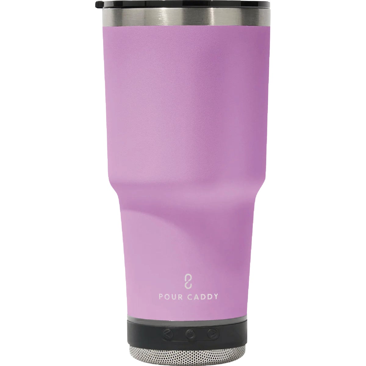 Pour Caddy Go Caddy 28 Oz. Pink Insulated Tumbler with Speaker