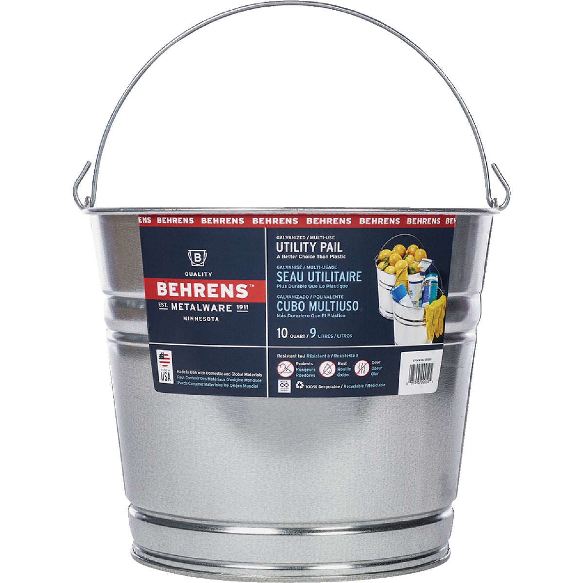 Behrens Galvanized Steel Pail