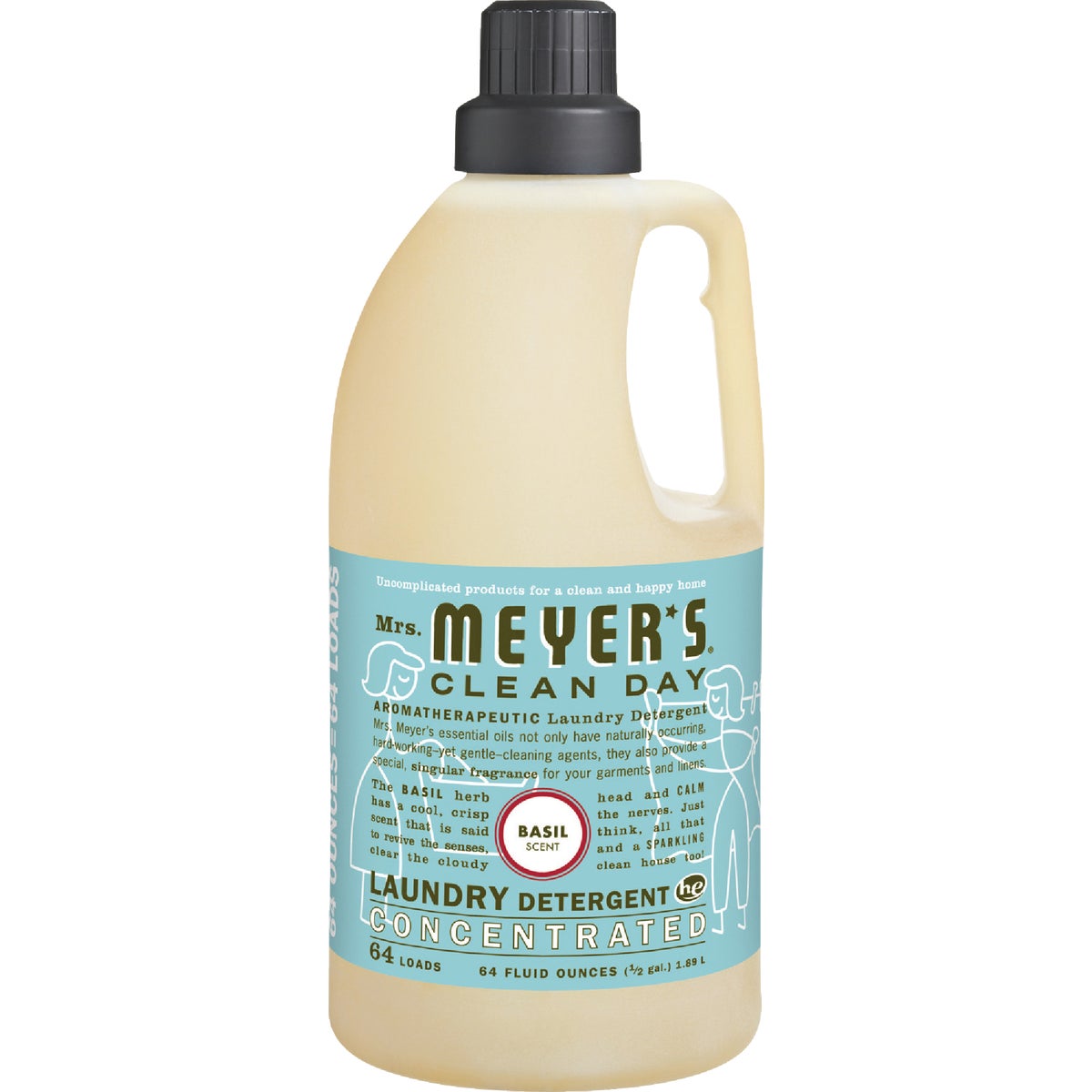 Mrs. Meyer's Clean Day 64 Oz. Basil Concentrated Laundry Detergent