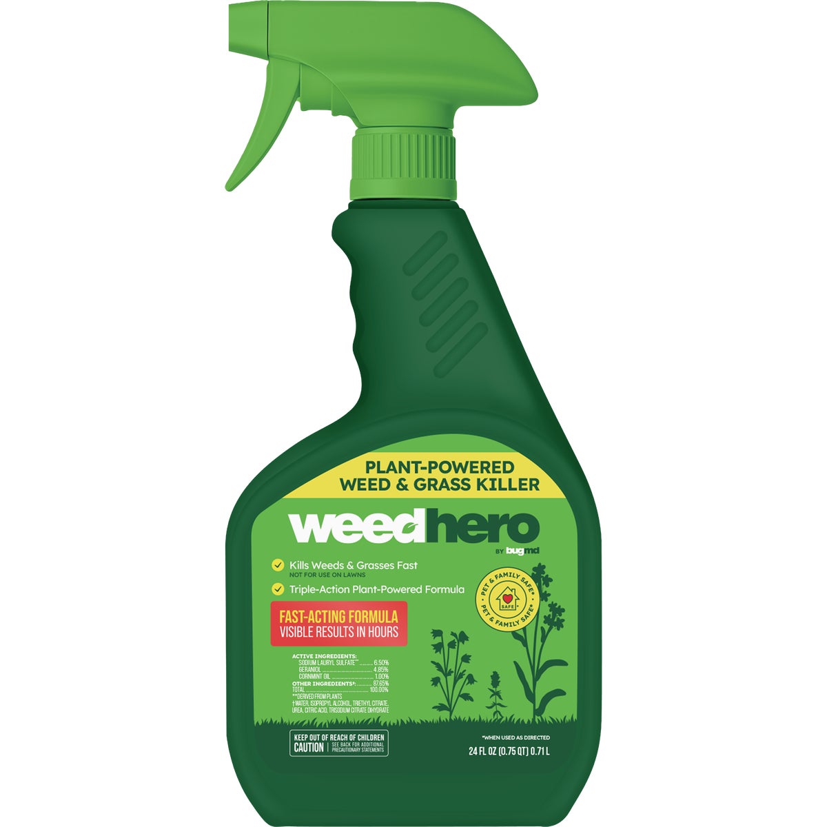 BugMD Weed Hero 24 Oz. Ready to Use Trigger Spray Weed Killer