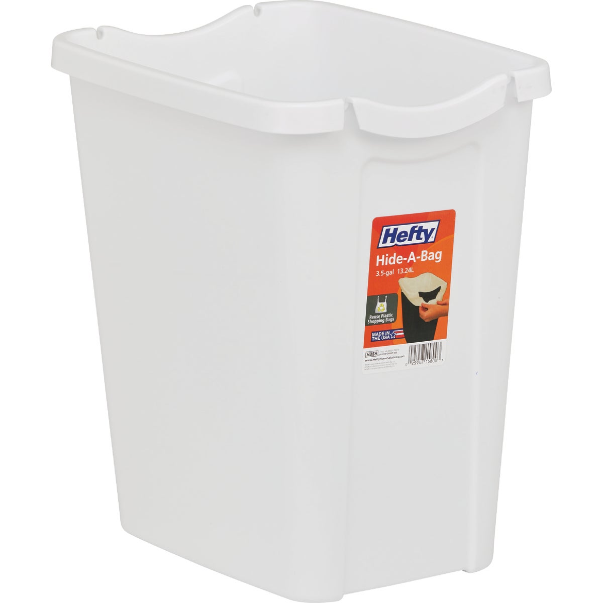 Rubbermaid 14 Qt. White Wastebasket