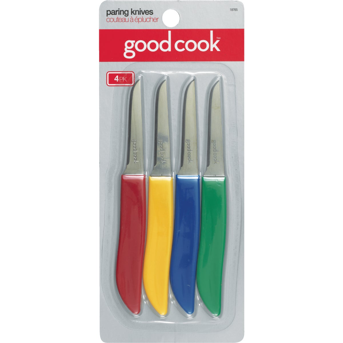 Goodcook Colored Handle Paring Knife Set (4-Piece)