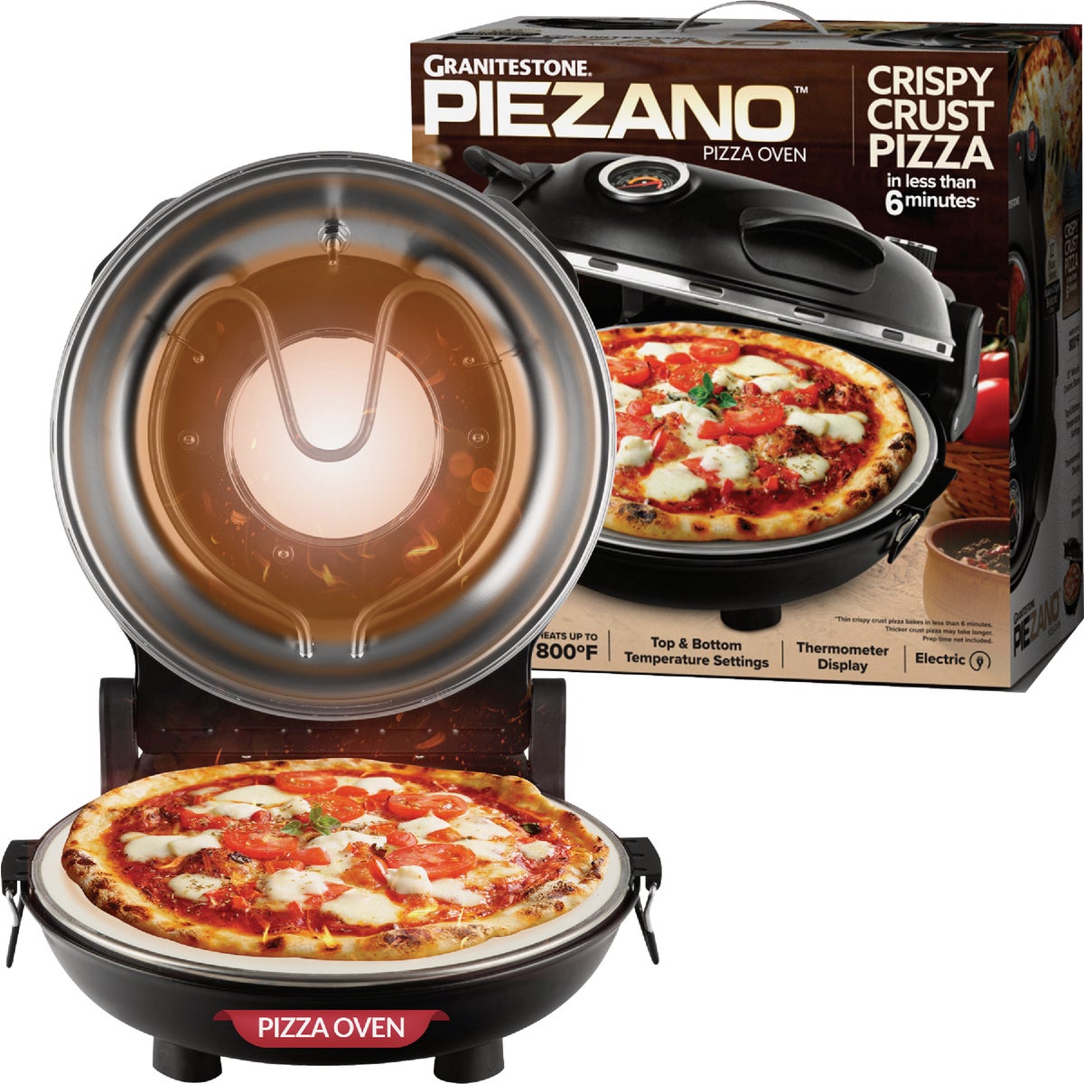 Granitestone Piezano Countertop Stone Fired Pizza Oven
