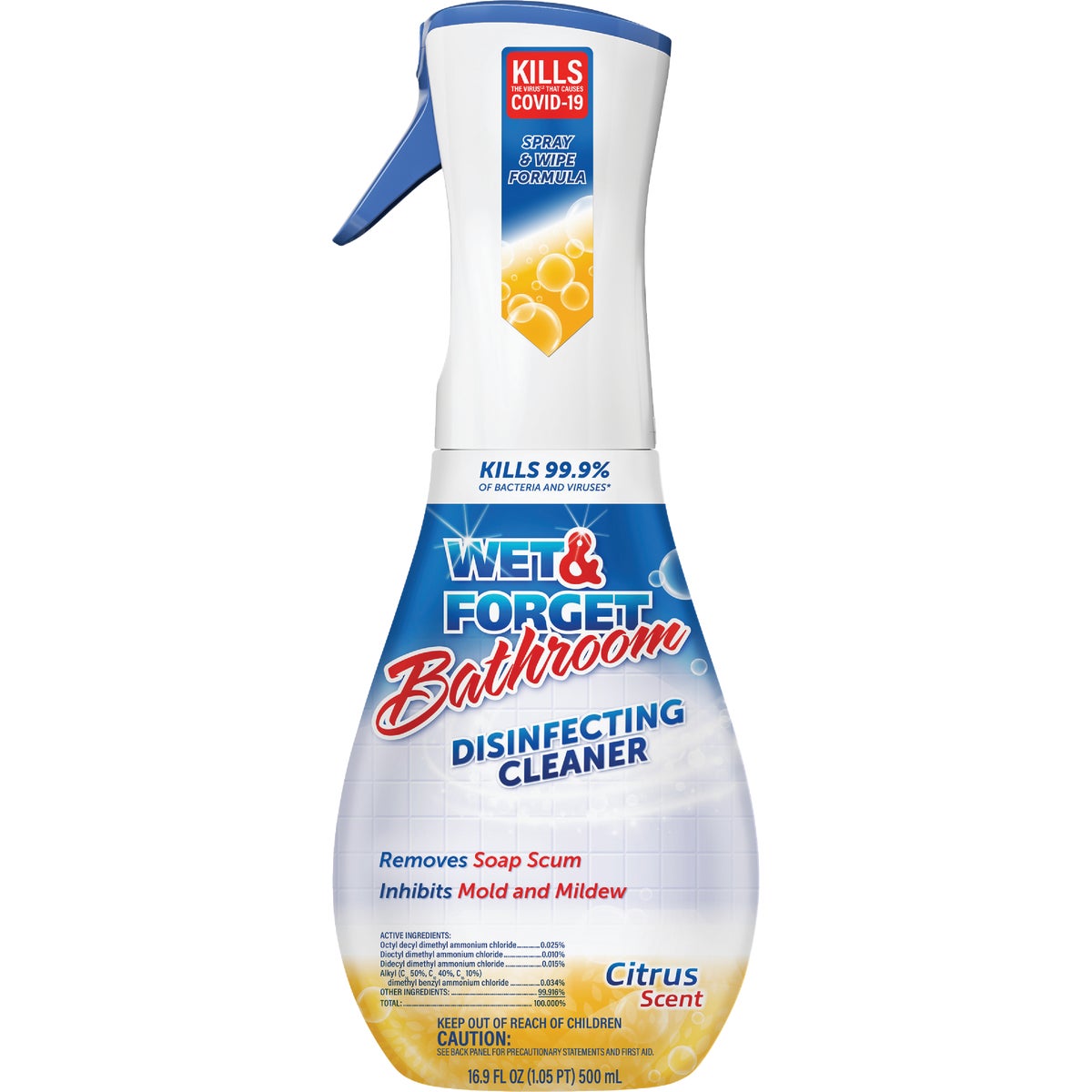 Wet & Forget 16.9 Oz. Citrus Scent Bathroom Disinfecting Cleaner