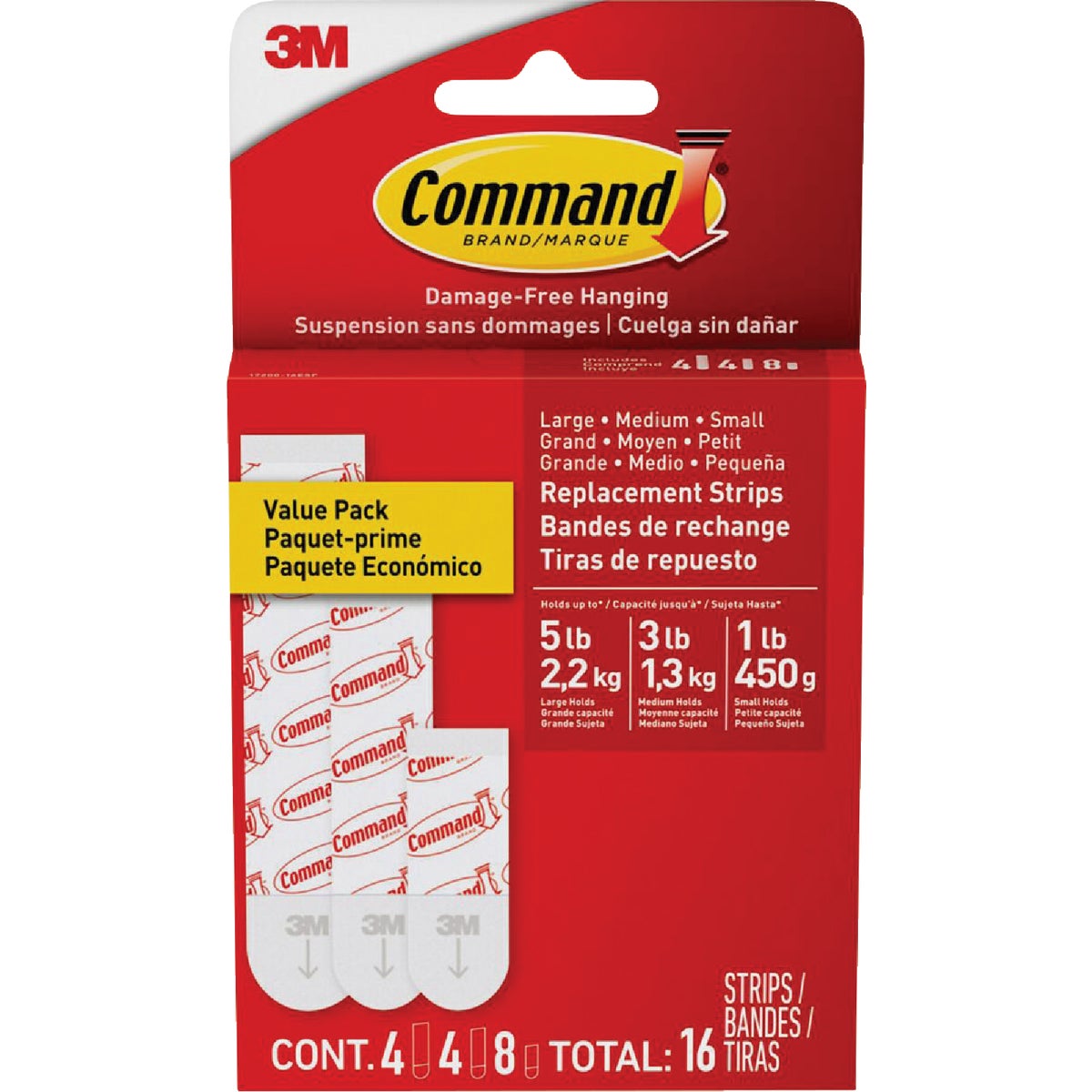 Command White Refill Strip Assortment