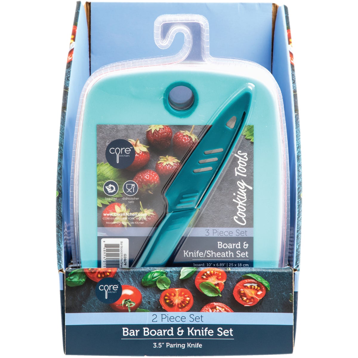 Core Kitchen Poly Bar Cutting Board and Knife Set