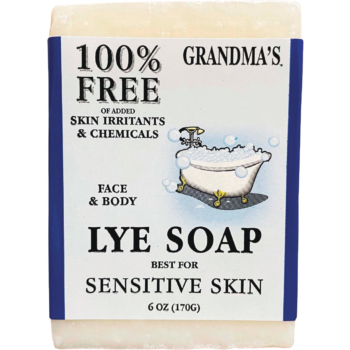 Grandma's 6 Oz. Face & Body Lye Bar Soap