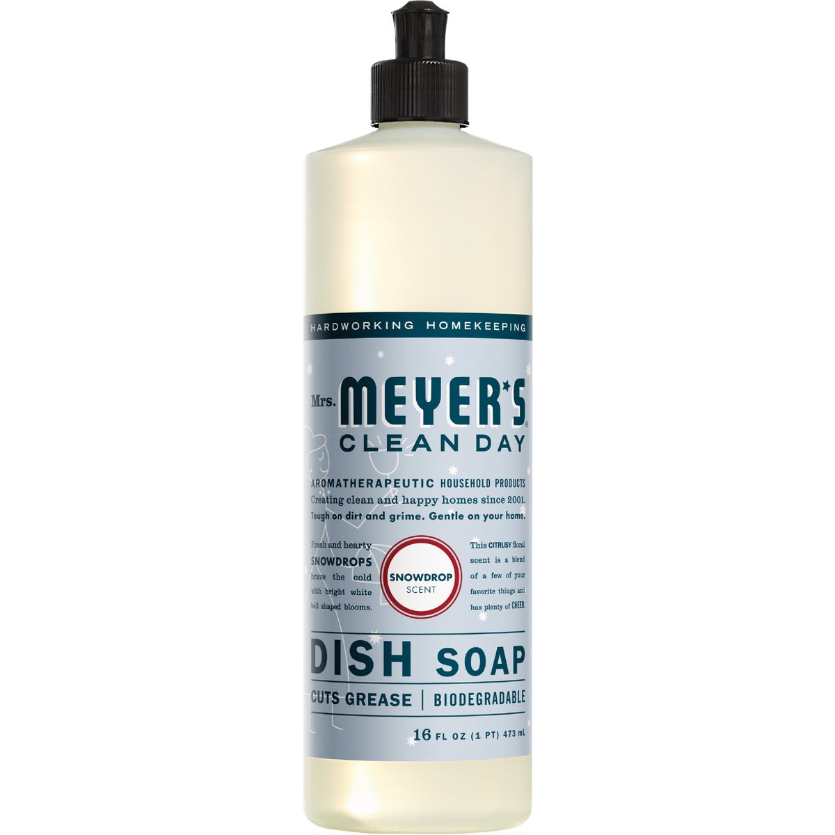 Mrs. Meyer's Clean Day 16 Oz. Snowdrop Scent Liquid Dish Soap