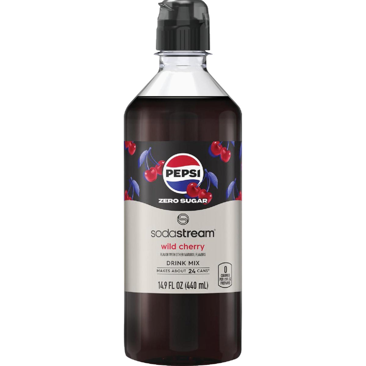 SodaStream 14.9 Oz. Pepsi Wild Cherry Zero Sugar Drink Mix