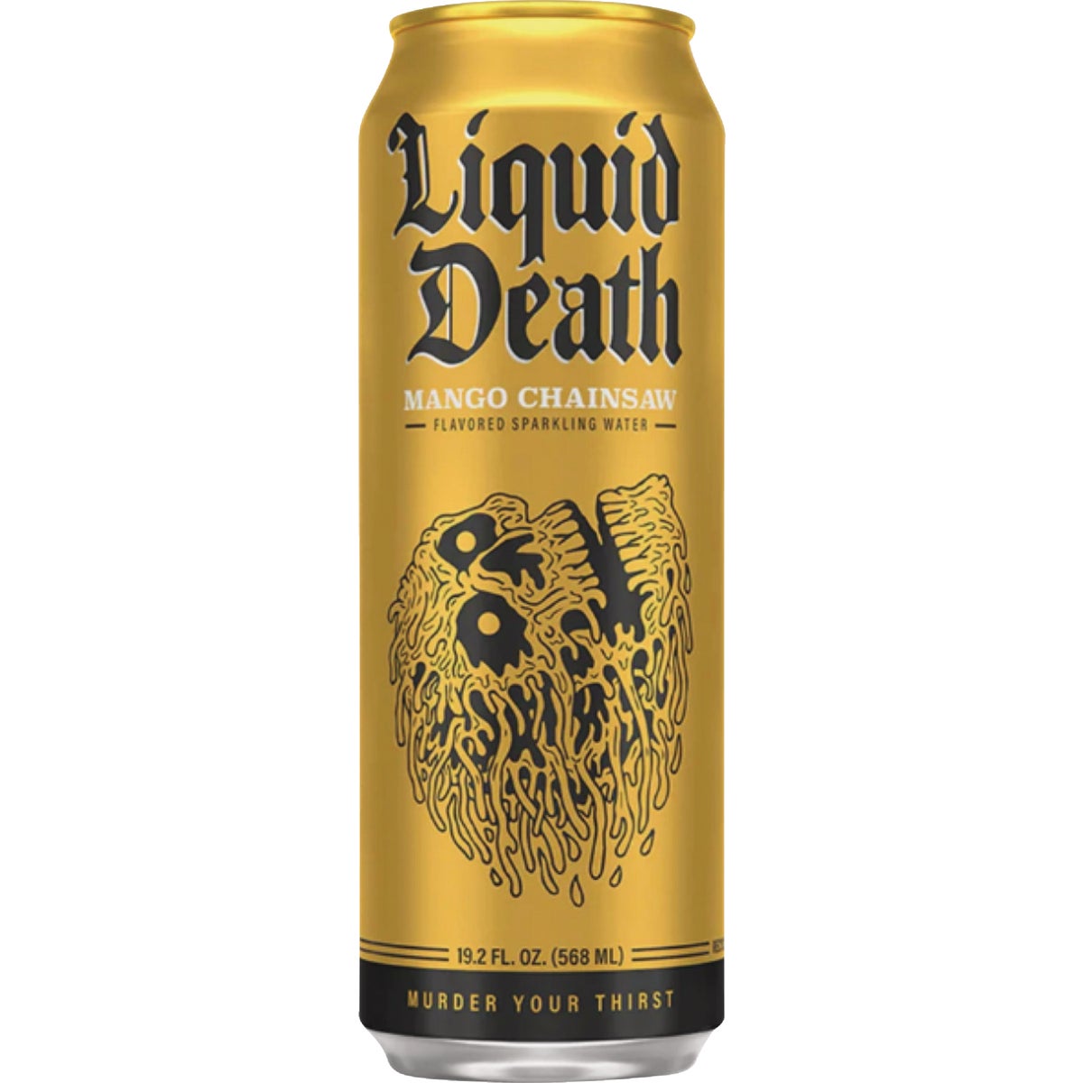 Liquid Death 19.2 Oz. Mango Chainsaw 100% Sparkling Mountain Water