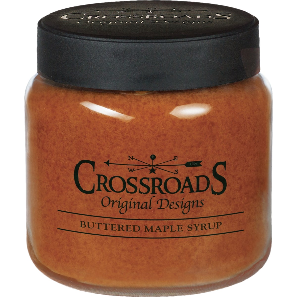 Crossroads Original Designs 16 Oz. Jar Candle, Buttered Maple Syrup