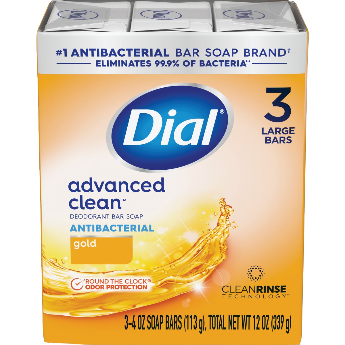 Dial Gold 4 Oz. Bath Bar Soap (3-Pack)