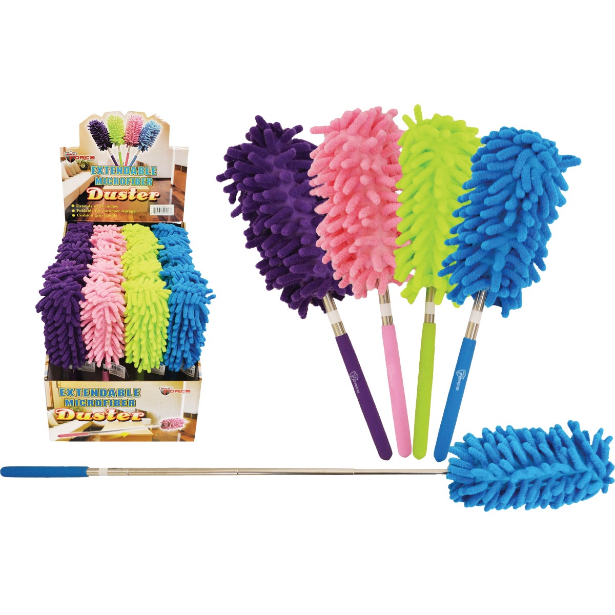Diamond Visions Up to 25 In. Extendable Microfiber Duster