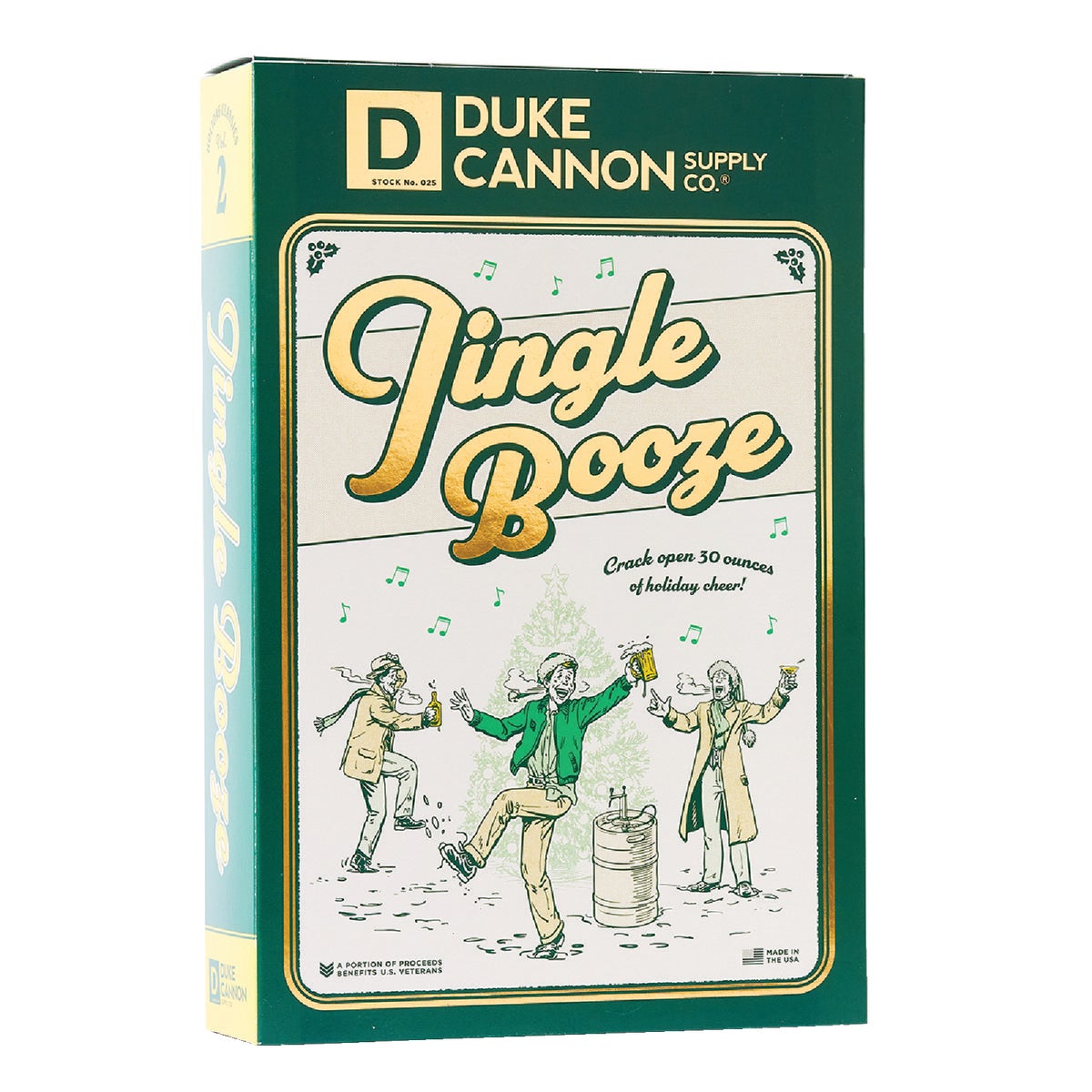 Duke Cannon Jingle Booze Holiday Book Soap Gift Set (3-Pack)